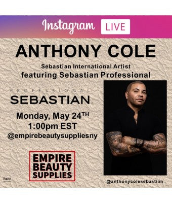Instagram Live w/ Anthony Cole - Sebastian International Artist