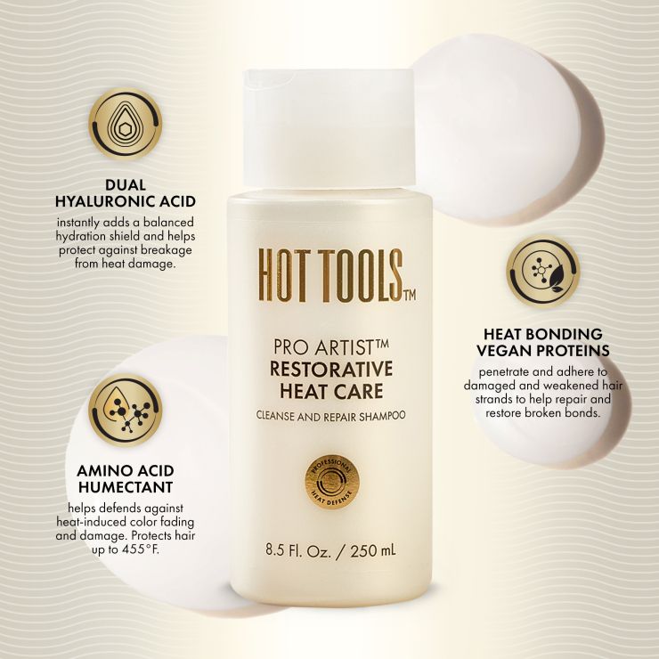 Hot Tools Pro Artist Restorative Heat Care Cleanse &amp; Repair Shampoo 8.5oz