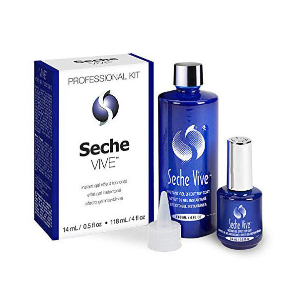Seche Vive Gel Effect Top Coat 4oz Refill Kit 