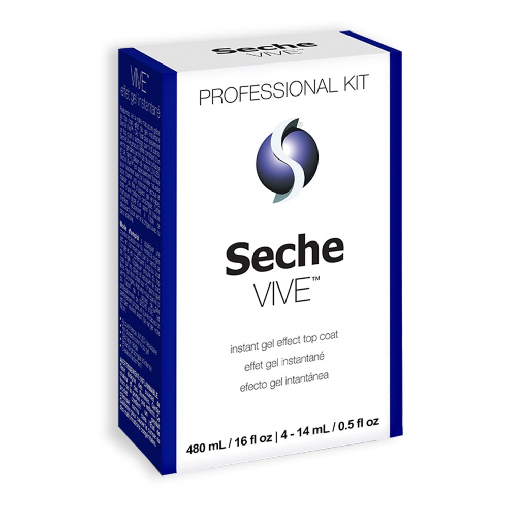 Seche Vive Gel Effect Top Coat 4oz Refill Kit 
