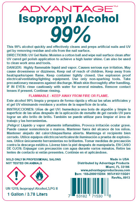 Advantage 99% Isopropyl Alcohol Gallon