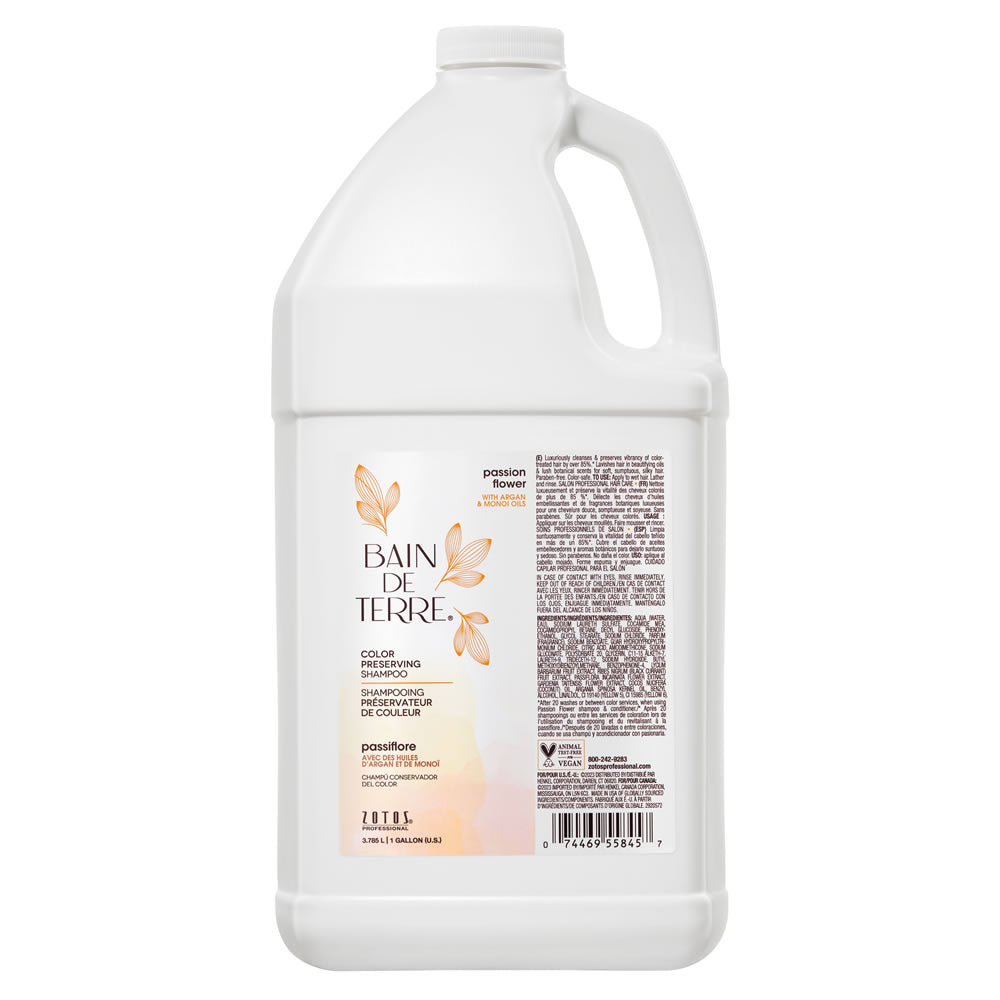 Bain De Terre Passion Flower Color Preserving Shampoo Gallon