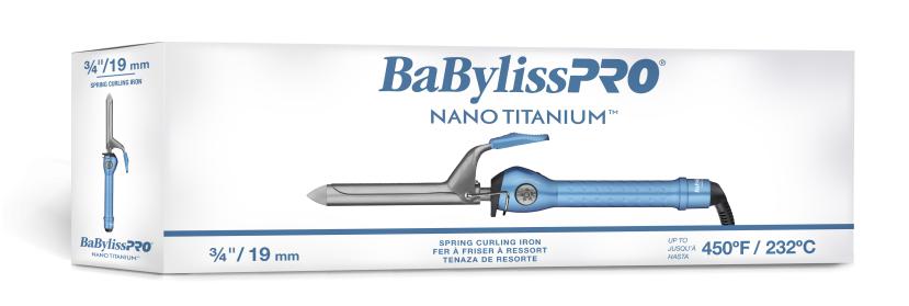 BabylissPro Nano Titanium Spring Curling Irons