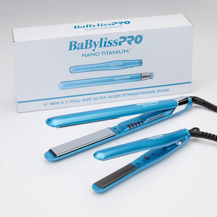 BabylissPro Nano Titanium Ultra Sleek Straightener Combo 