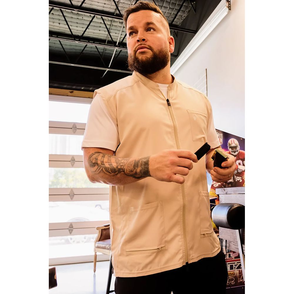 Barber Strong - The Barber Vest Khaki