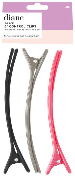 Diane Control Clips 6" 3pk 