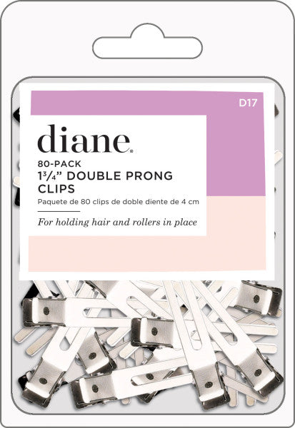 Diane Curl Clips Double Prong 80pk 