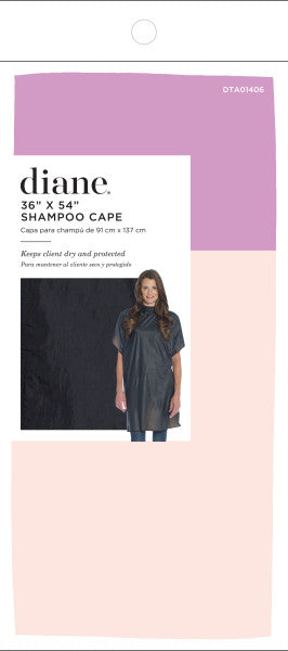 Diane Shampoo Cape - Black 
