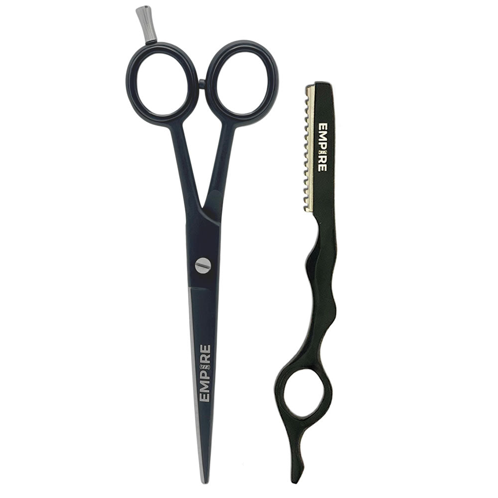 Empire Standard Shear &amp; Thinning Razor Combo 