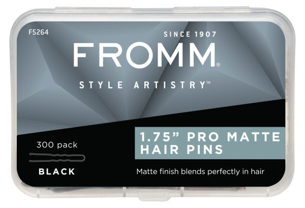 Fromm Pro Matte Black Hair Pins 1.75" 300pk 
