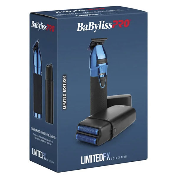BabylissPro Black &amp; Blue Trimmer &amp; Shaver Combo Pack 