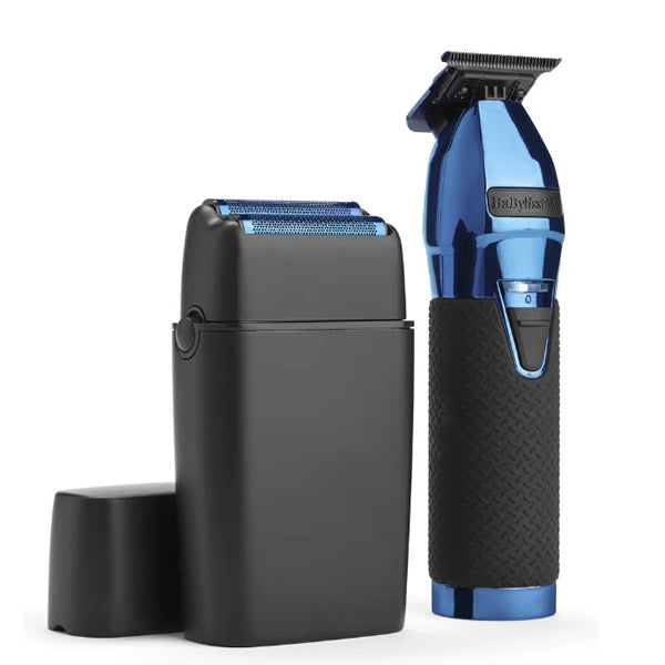 BabylissPro Black &amp; Blue Trimmer &amp; Shaver Combo Pack 