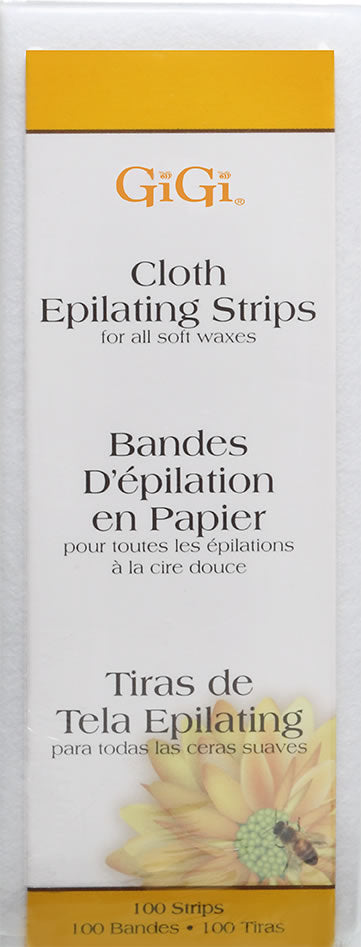 GiGi Small Cloth Epilating Strips 1.75" x 4.5" 100pk 