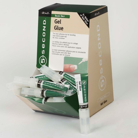 IBD 5 Second Brush On Nail Gel Glue 6gm 12pk 