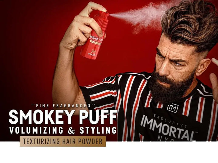 Immortal Smokey Puff Volume &amp; Styling Spray Powder 20gm (Red)
