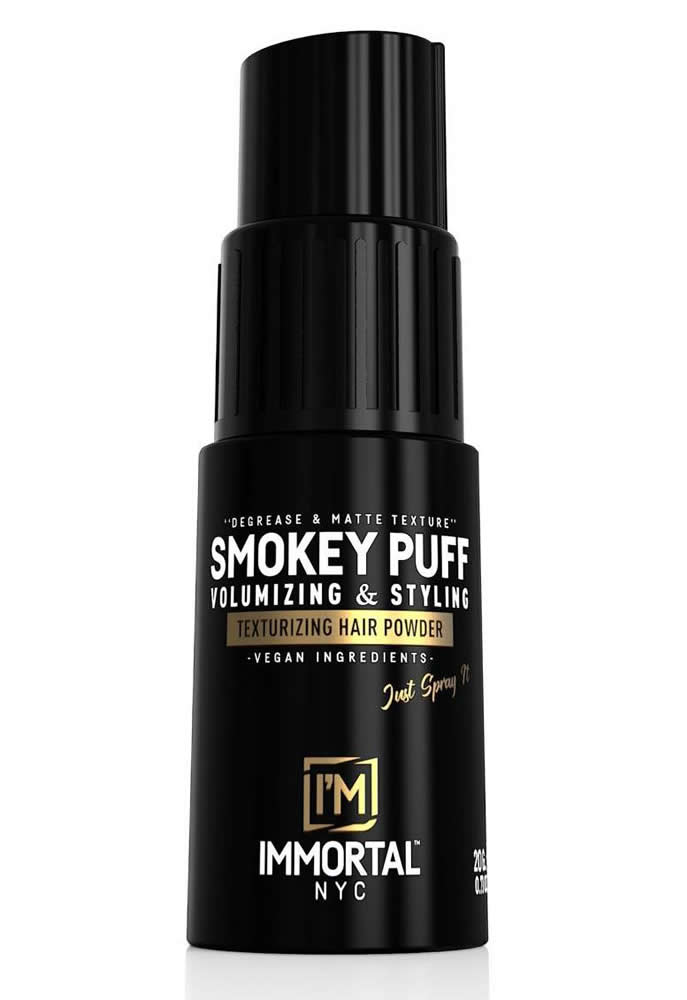 Immortal Smokey Puff Volume &amp; Styling Spray Powder 20gm (Black)