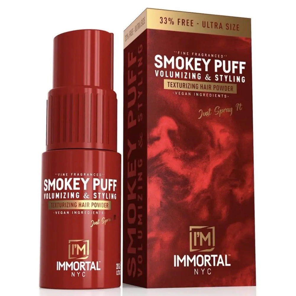 Immortal Smokey Puff Volume &amp; Styling Spray Powder 20gm (Red)