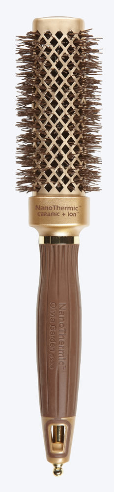 Olivia Garden NanoThermic Ceramic + Ion Square Shaper Brush 1.125" 