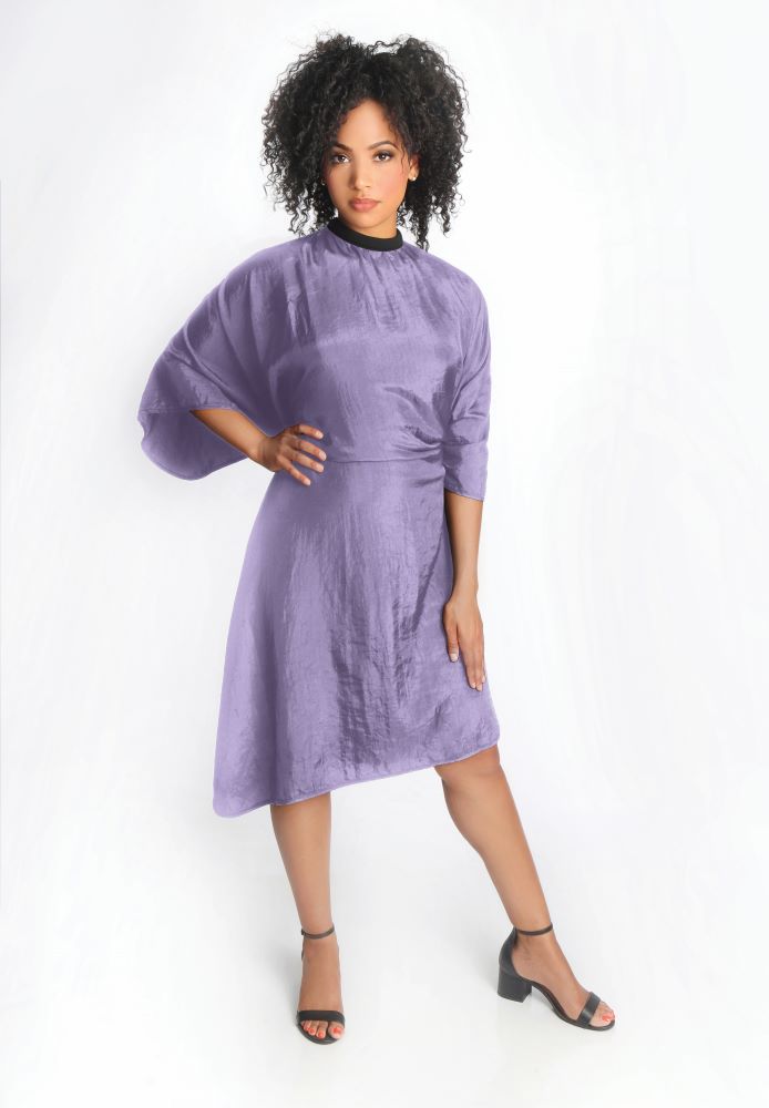ESSEL Crinkle Chemical Cape (Purple) 