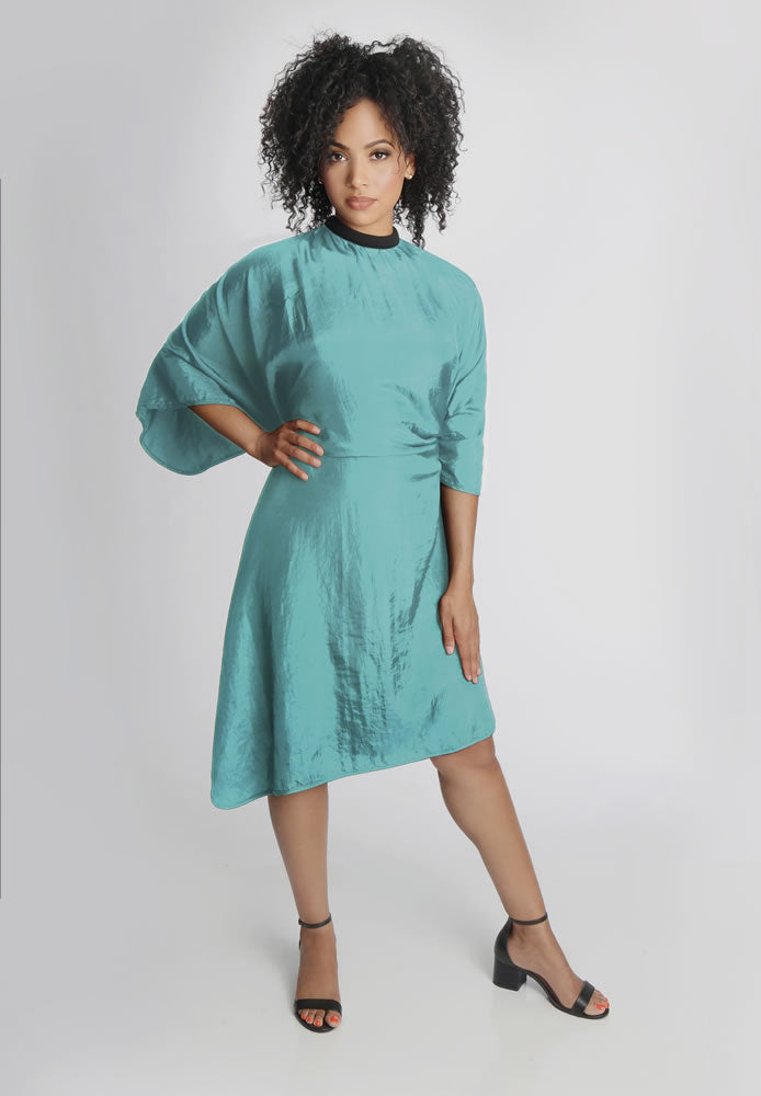 ESSEL Crinkle Chemical Cape (Teal) 