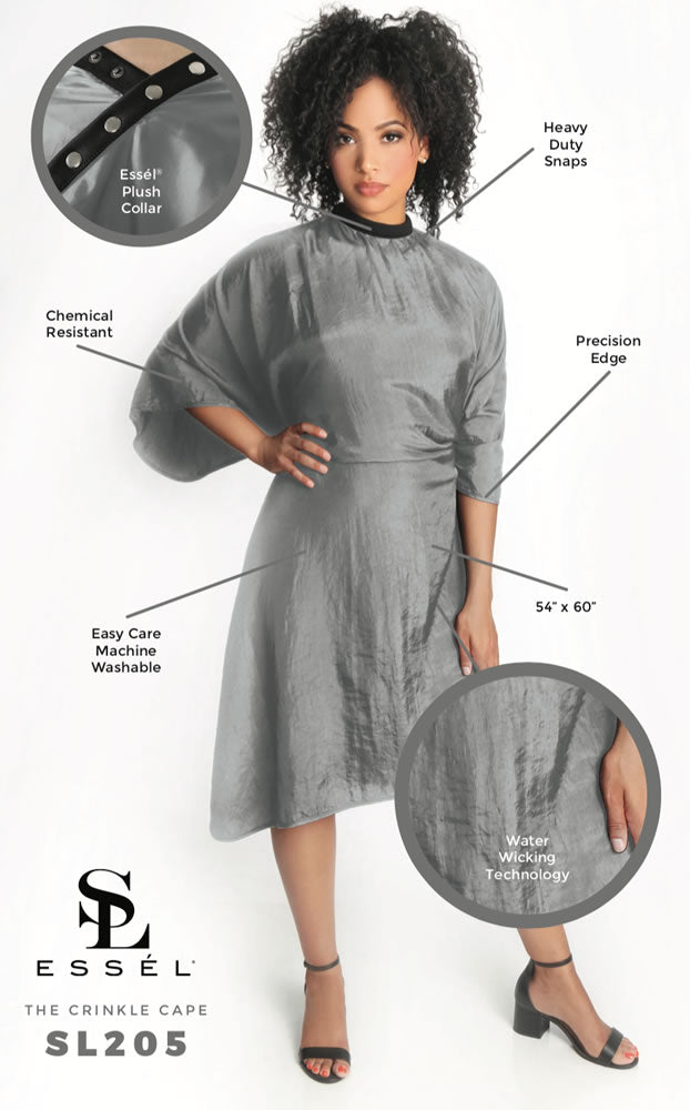 ESSEL Crinkle Chemical Cape (Grey) 