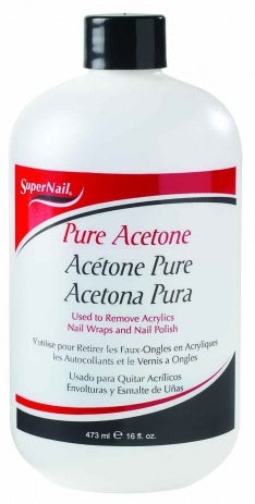 Supernail Pure Acetone Polish Remover 16oz 