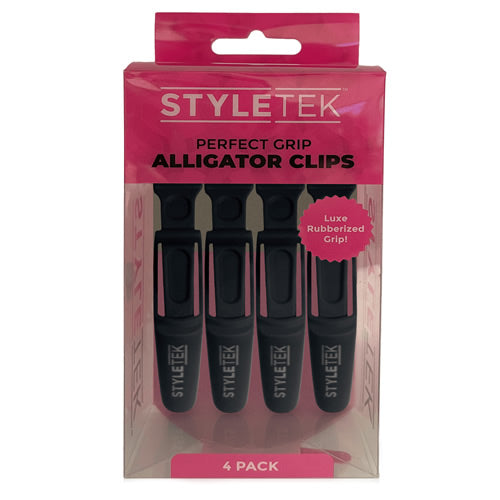 Styletek Perfect-Grip Alligator Clips 4pk - Black 