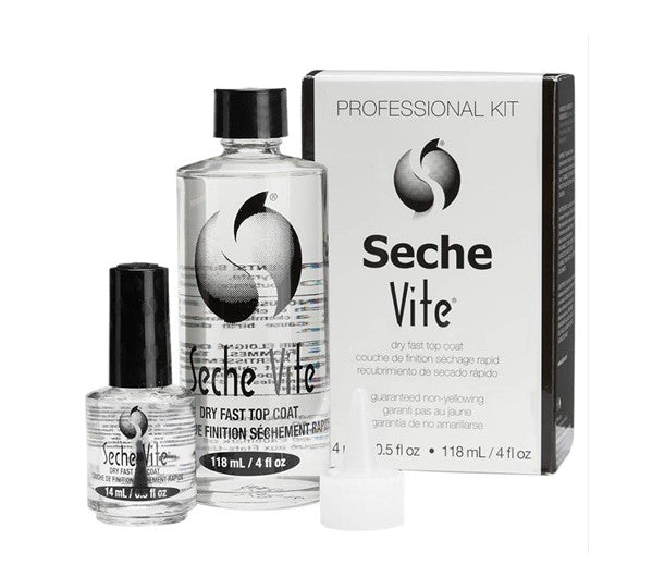 Seche Vite Fast Dry Top Coat 4oz Refill Kit 