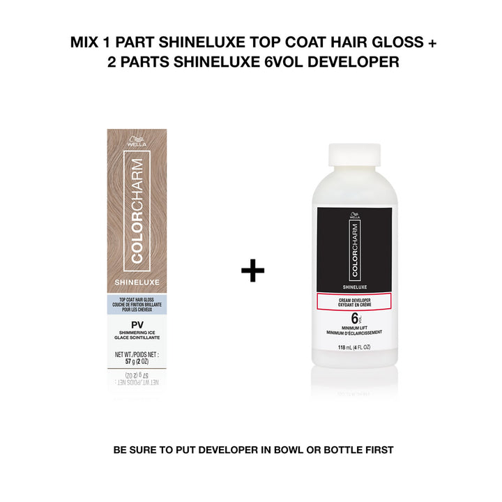 Wella Color Charm ShineLuxe Cream Developer 6 Volume 4oz