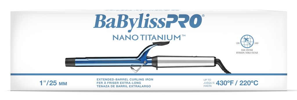 BabylissPro Nano Titanium Extended Barrel Curling Irons