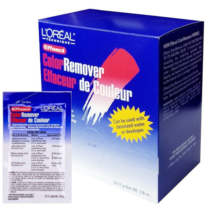Loreal Effasol Hair Color Remover 1oz 12pk
